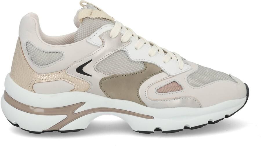 VIA VAI Vesper Due Sneakers Dames Leer Mesh Beige - Foto 2