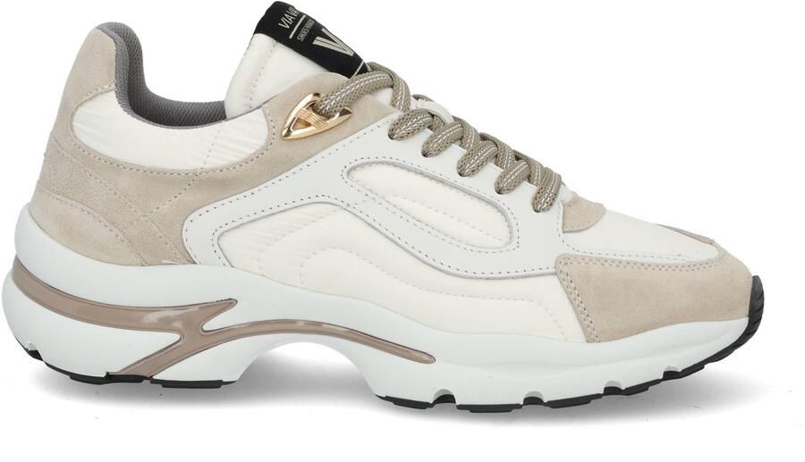 VIA VAI Vesper Macey Sneakers Dames Suède Textiel Leer Wit - Foto 3