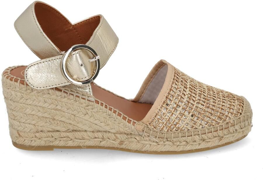 VIGUERA 2305 Leonor Oro Sandaletten Beige Goud Leer Dames Goud Beige - Foto 2