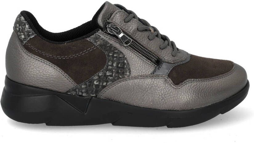 WALDLAUFER Waldläufer Sneakers Dames Combi K Rits Sneaker Maat: 37 5 Materiaal: Leer Kleur: Grijs - Foto 8