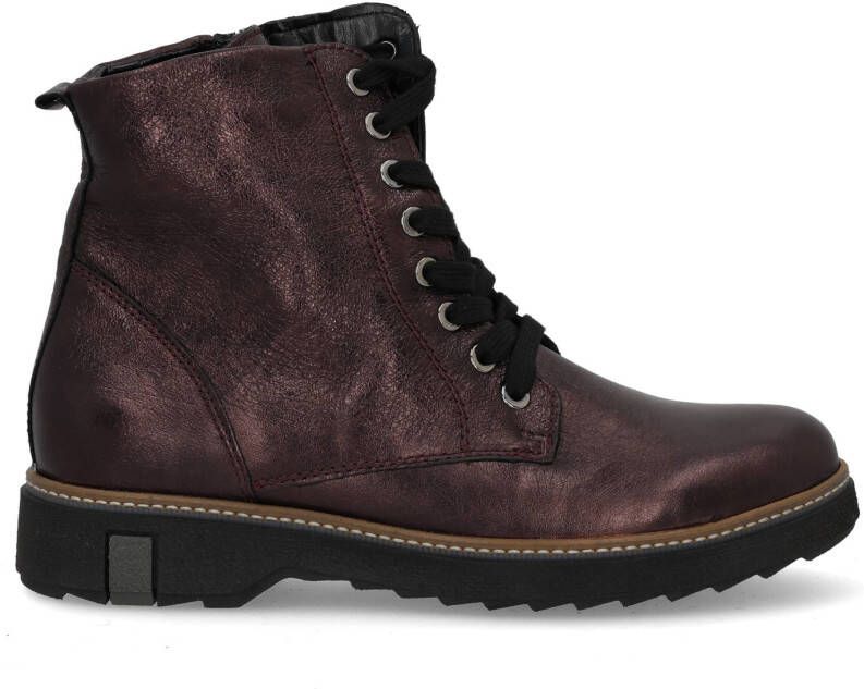 WALDLAUFER Waldläufer Veterboots Dames Met H Veterbooty Maat: 38 Materiaal: Leer Kleur: Paars - Foto 3