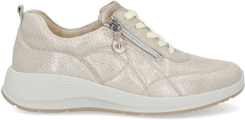 WALDLAUFER Waldläufer Lage Sneakers Dames Kalea Maat: 41 5 Materiaal: Leer Kleur: Goud - Foto 3