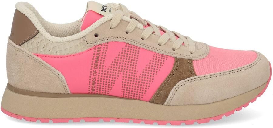 Woden WL686 Ronja Tricolor Damessneaker 377-Raspberry-Multi - Foto 3