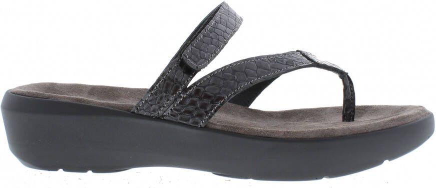 Wolky Dames Slippers 0020067-210 Bassa Mini Croco Antraciet - Foto 14
