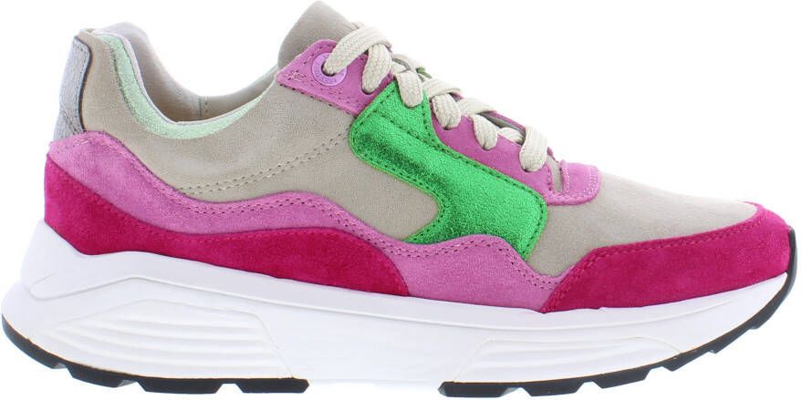 Xsensible Stretchwalker Sneaker Golden Gate Lady 33000.2786 GX Magenta Combi Roze Groen - Foto 5