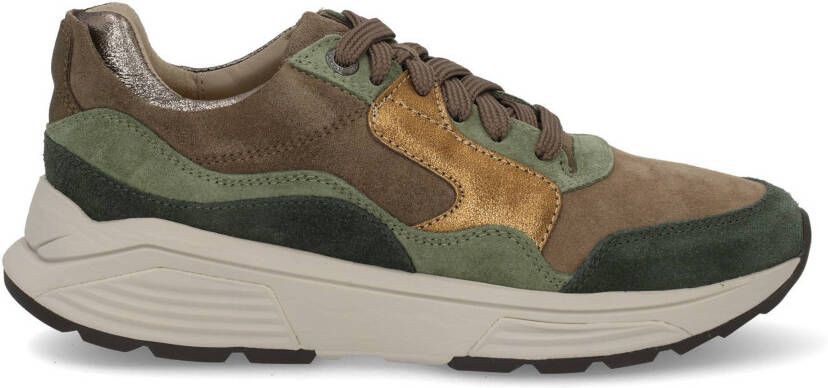 XSENSIBLE Lage Sneakers Dames Combi G Sneaker Maat: 37 Materiaal: Suède Kleur: Groen - Foto 4