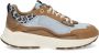 XSENSIBLE Lage Sneakers Dames Milau Maat: 38 Materiaal: Suède Kleur: Blauw - Thumbnail 2