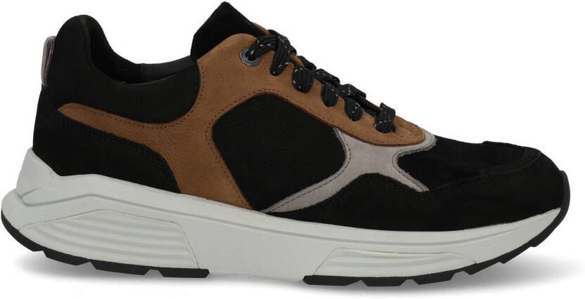 XSENSIBLE Lage Sneakers Heren Combi H Sneaker Nubuck Zwart - Foto 3