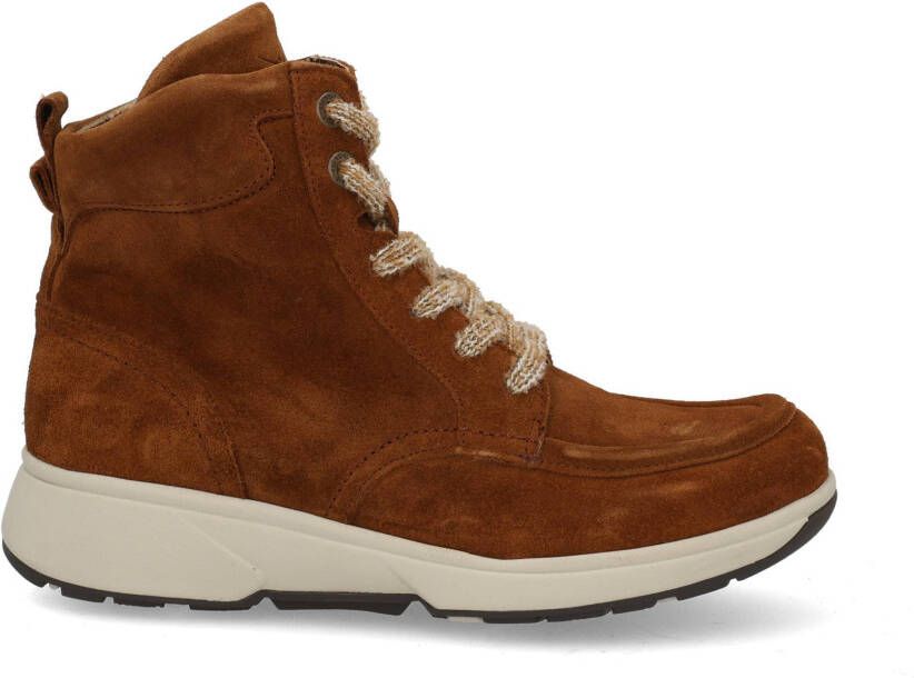 XSENSIBLE Hoge Sneakers Dames Romagna Maat: 37 Materiaal: Suède Kleur: Bruin - Foto 3