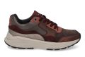 XSENSIBLE Lage Sneakers Dames Golden Gate Lady Suède Bruin - Rood