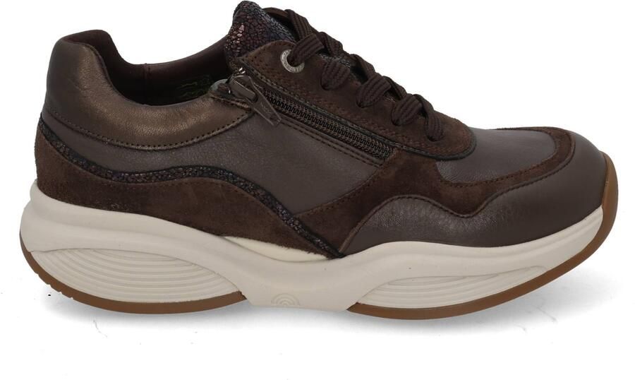 Xsensible Dames Veterschoenen Swx11 Darkbrown Combi Hx Donkerbruin - Foto 3