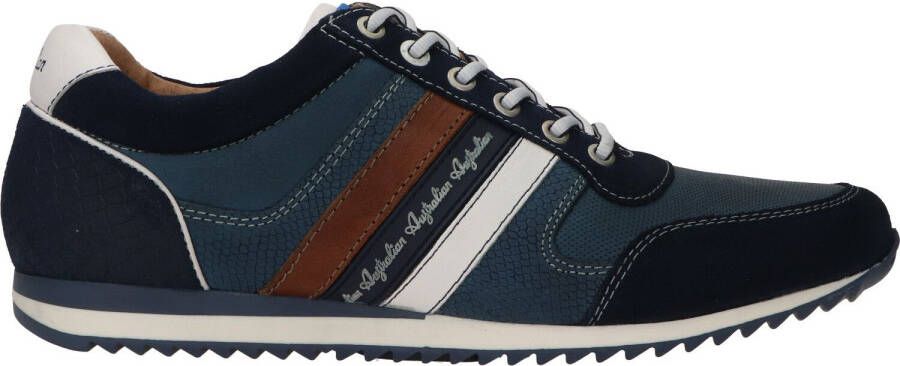 Australian Blauwe Suède Lage Sneakers Camaro Multicolor - Foto 11