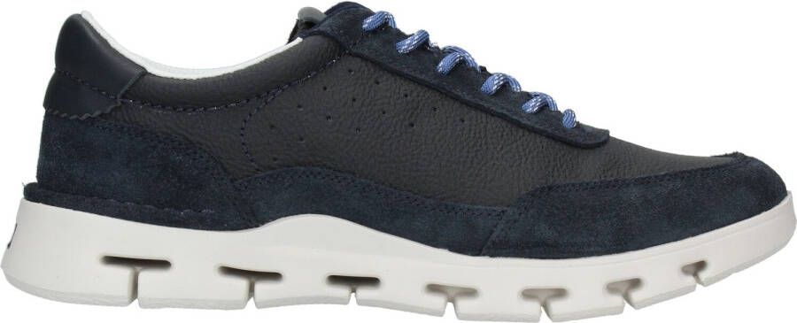 Clarks Comfortabele Leren Blauwe Sneakers voor Heren Multicolor Heren - Foto 10
