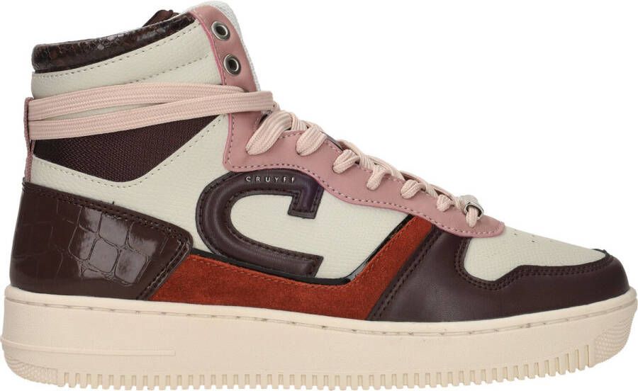 Cruyff Campo High Lux Veterboot Vrouwen Beige paars - Foto 4
