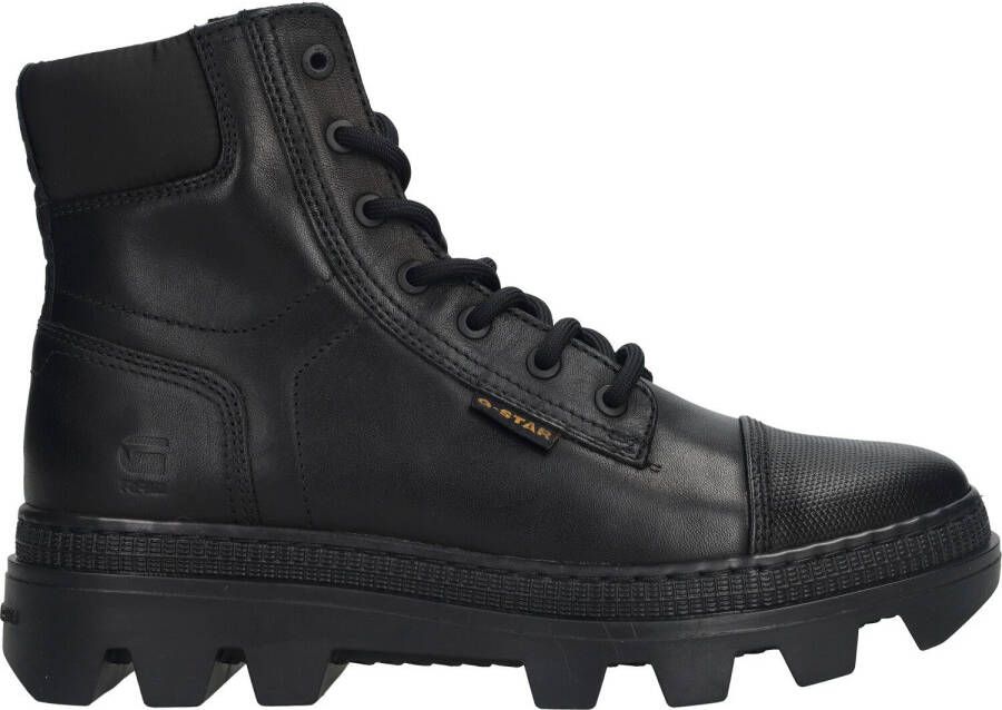 G-Star G Star Raw Noxer Hgh Lea Nyl W Veterboots Laarzen Met Veters Dames Zwart - Foto 5