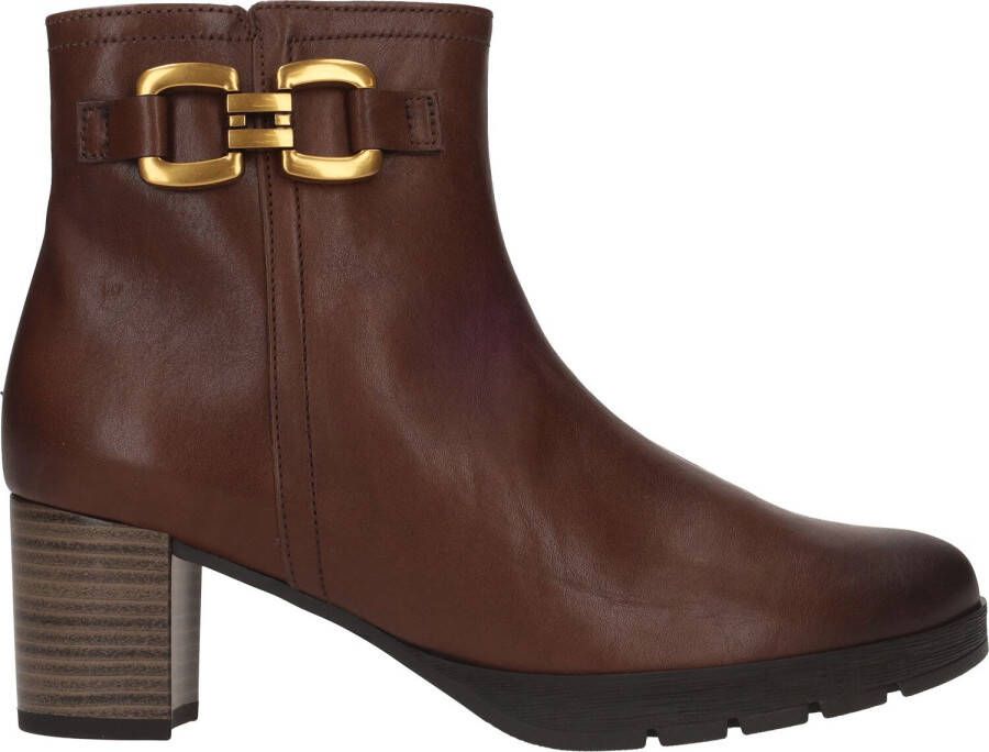 Gabor Elegante Leren Enkellaars met Luchtkamerzool Bruin Dames - Foto 4