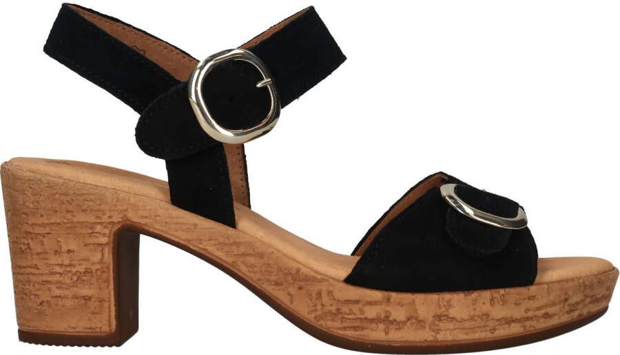 Gabor Verhoog je stijl met zwarte suède hoge hak sandalen Black Dames - Foto 8