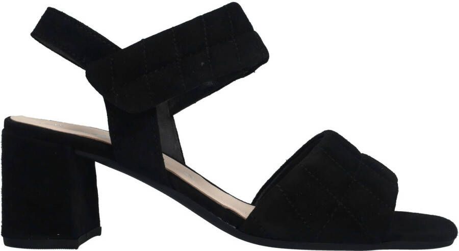 Gabor Zwarte Suède Sandalette met 6cm Hak Black Dames - Foto 4