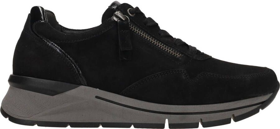 Gabor Zwarte Suède Sneakers voor Dames Black Heren - Foto 9