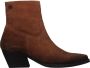 Laza i Western enkellaarsje met vervaagde kleur en puntige neus Brown - Thumbnail 5