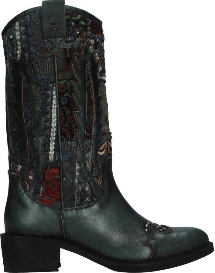 Lazamani Handgemaakte Westerse Stijl Lange Laars Multicolor Dames - Foto 2