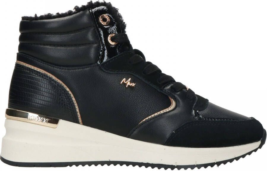 Rieker Zwarte sandalette met geweven bandjes en glitterzool Black - Foto 5