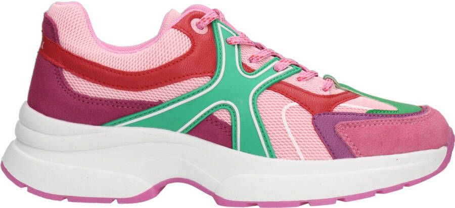 Mexx Loyce Lage sneakers Leren Sneaker Dames Paars - Foto 5