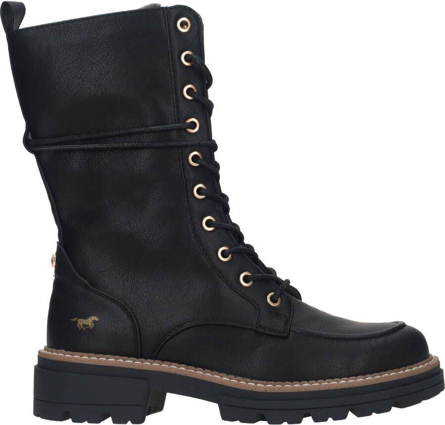 Mustang Shoes Veterlaarsjes zipper boots lace-up boots short boots with block heel - Foto 5