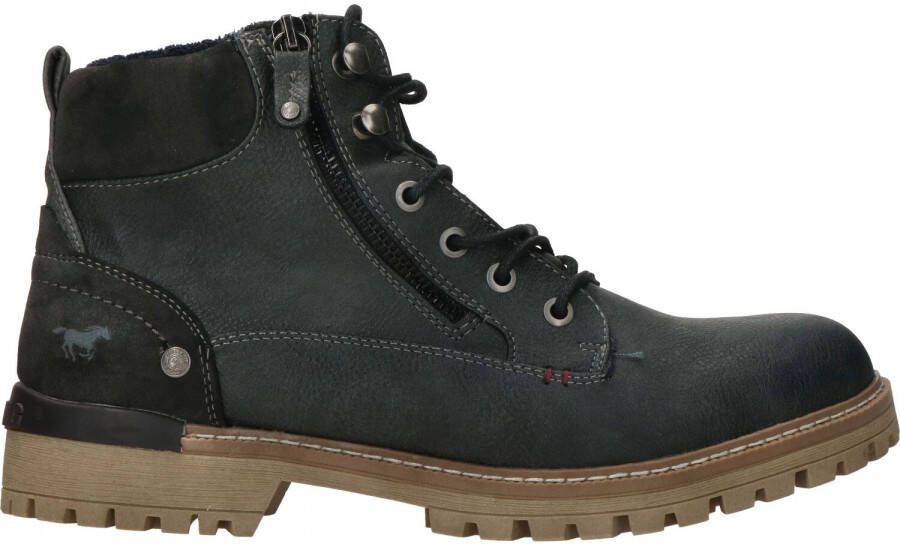 Mustang Shoes Hoge veterschoenen met rits aan de binnenkant - Foto 4