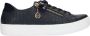 Remonte Stijlvolle Comfort Sneaker met Gouden Accenten Black Dames - Thumbnail 4