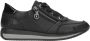 Remonte Zwarte leren sneaker met optiHeren pasvorm Black Dames - Thumbnail 5