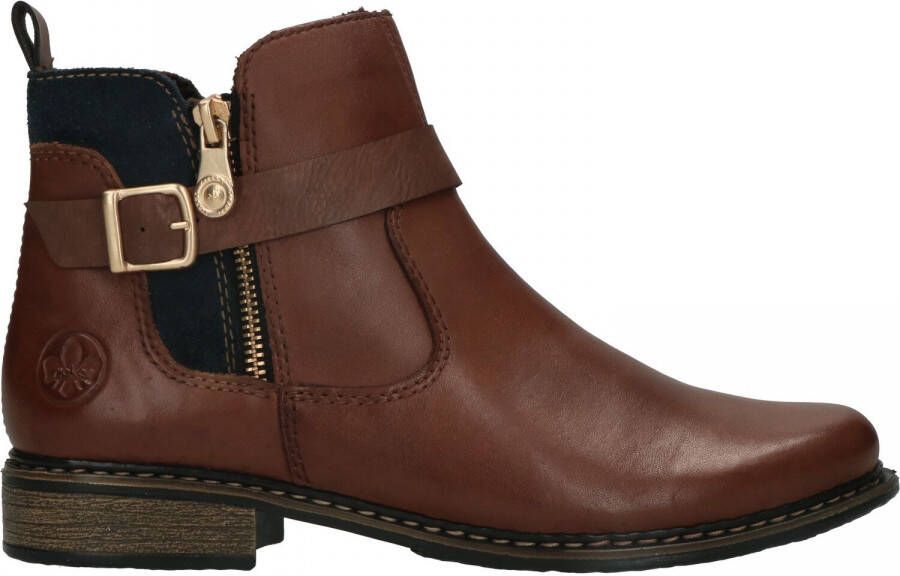 Rieker Enkellaars Bruin Cognac