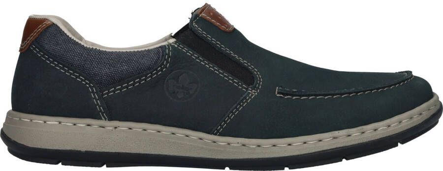 Rieker Instappers Lage schoen vrijetijdsschoen instaplaars met modieuze bladnaad - Foto 8