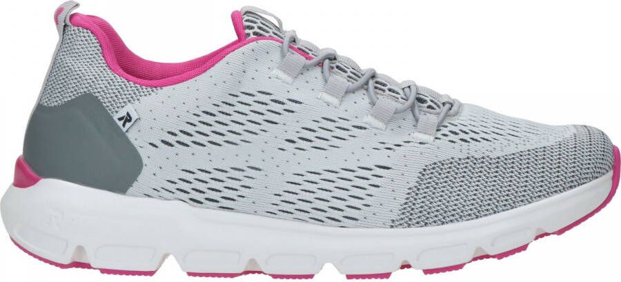 Rieker Sneakers Grijs Textiel 111282 Dames Textiel - Foto 3