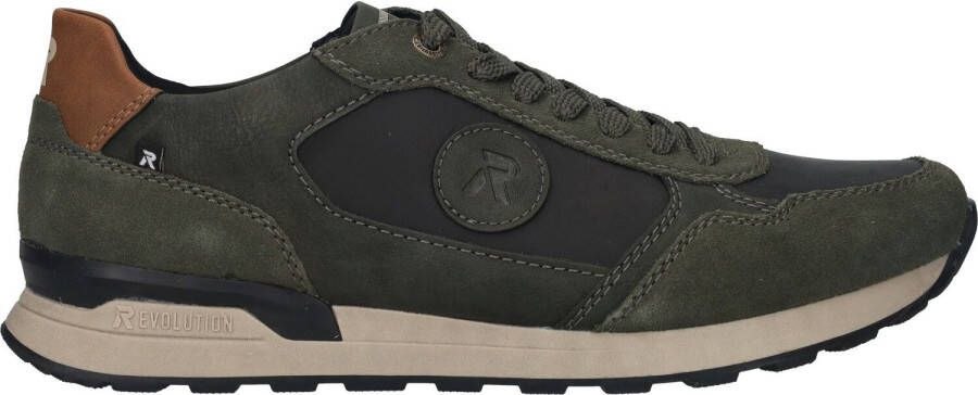 Rieker Comfortabele groene sneakers met bruine accenten Multicolor Heren - Foto 3