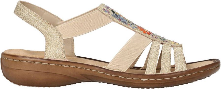 Gabor Camel Suede Sandalette met Houten Kraal Brown Dames - Foto 3