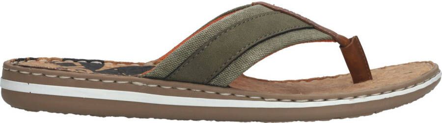 Rieker Groene en Oranje Comfort Slippers Green Heren - Foto 9