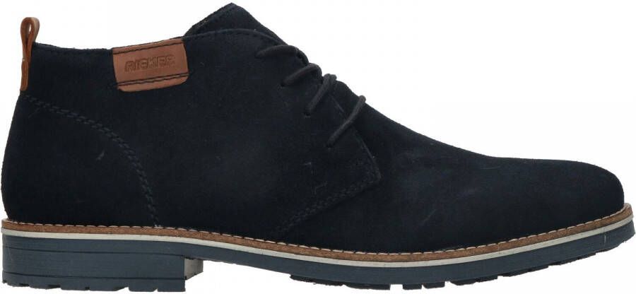 Rieker Blauwe Suède Veterschoenen voor Heren Blue Heren - Foto 5