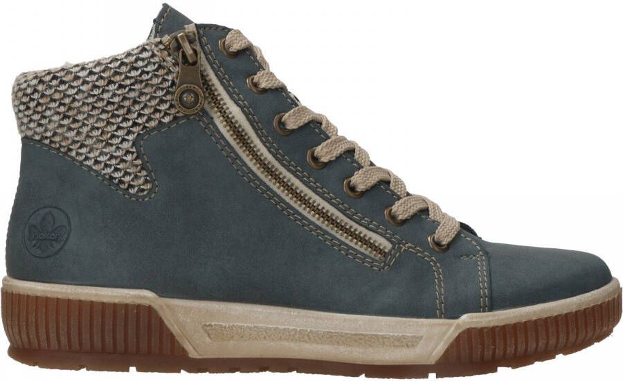 Rieker Sportieve en warme veterschoen voor dames Blue Dames - Foto 16