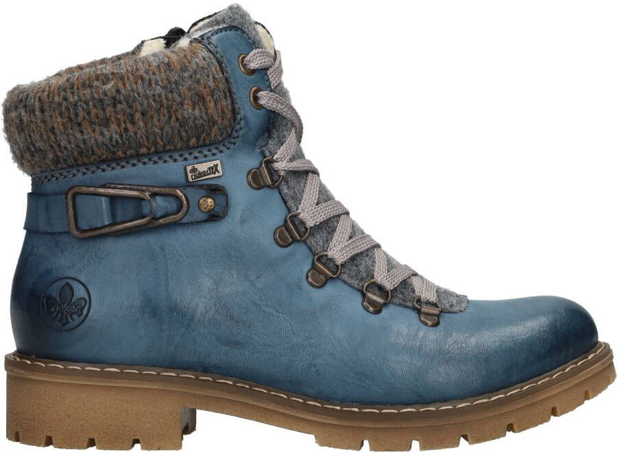 Rieker Stijlvolle Blauwe Veterschoenen Blauw Dames - Foto 2