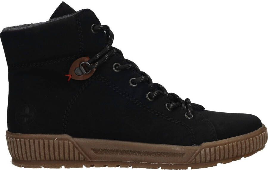 Rieker Comfortabele Zwarte Veterschoen voor Dames Black Dames - Foto 3