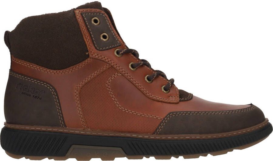 Rieker B3341 Enkelhoge cognac veterschoen Kleur Cognac) - Foto 3