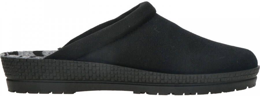 Rohde Pantoffels Dames Sloffen Instappers Canvas Harde zool Open hiel 2291 Zwart - Foto 18