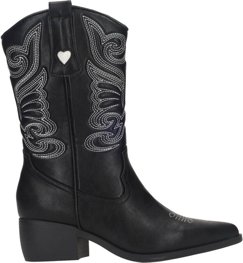 Shoecolate Western Laars Dames Zwart