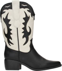 Shoecolate Western Laars Zwart Wit
