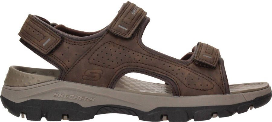 Skechers Bruine Herensandalen met Klittenbandsluiting en Luxe Foam Bruin Heren - Foto 8