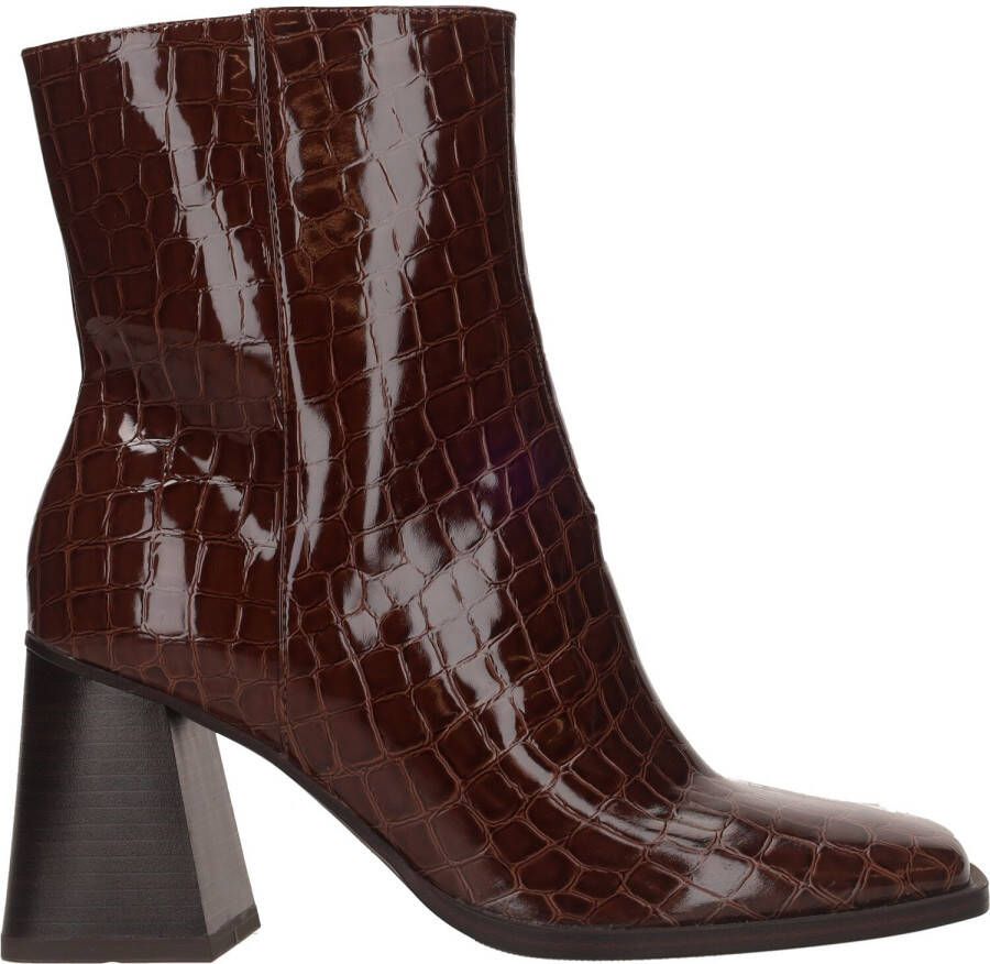 Tamaris Trendy vegan enkellaars met dierenprint Bruin Dames - Foto 3