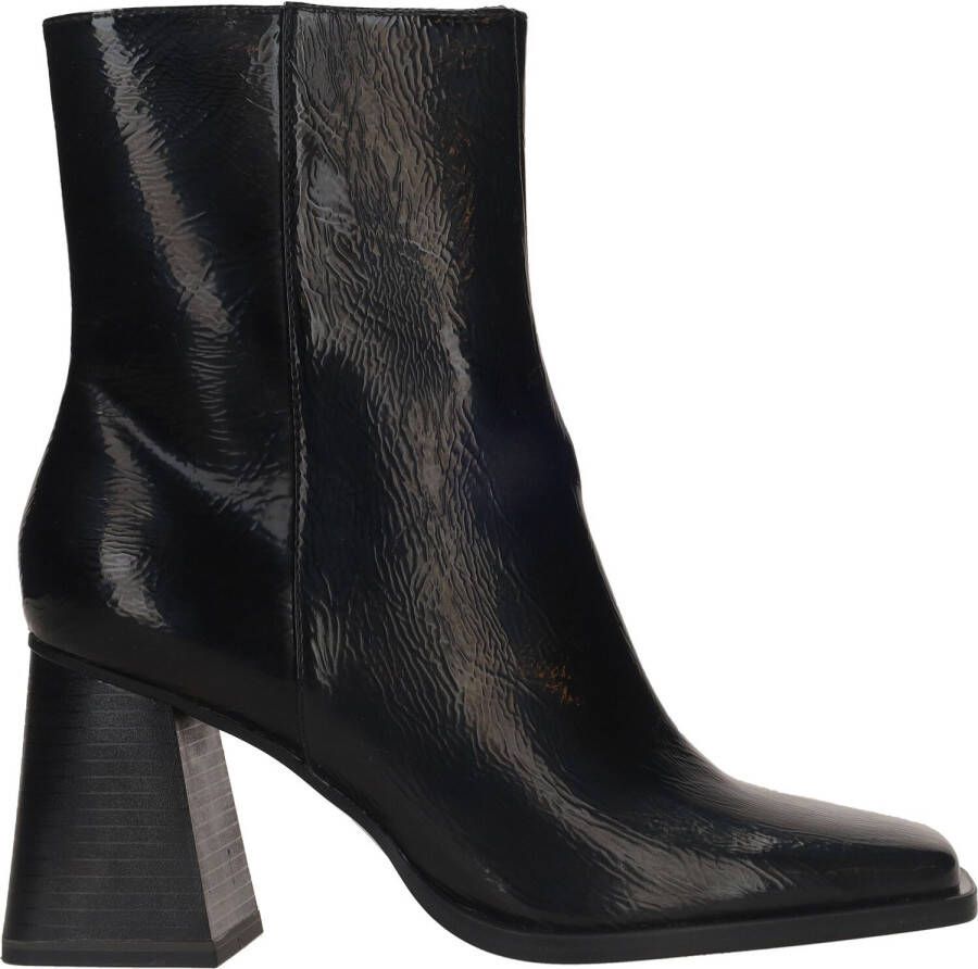 Tamaris Trendy vegan enkellaars met opvallende hak Black Dames - Foto 4