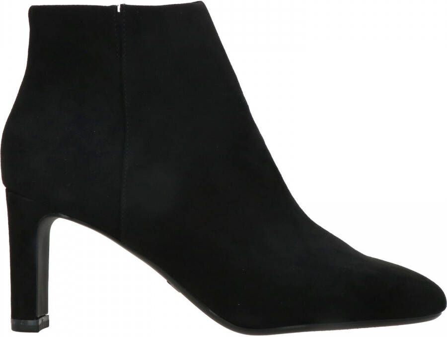 Tamaris Stijlvolle zwarte suède enkellaarsjes Black Dames