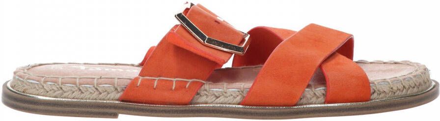 Tamaris Oranje Suède Gesp Slippers Orange Dames - Foto 4